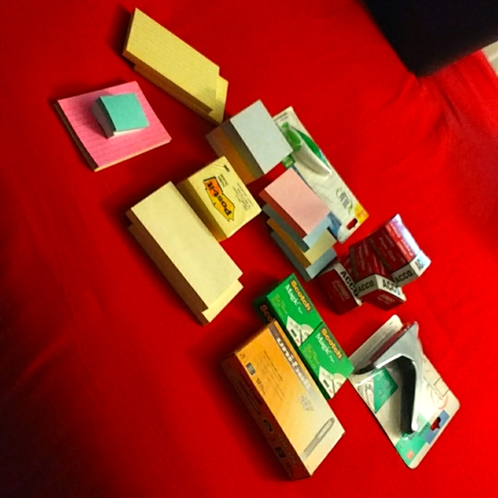 New lots of office or school supplies
